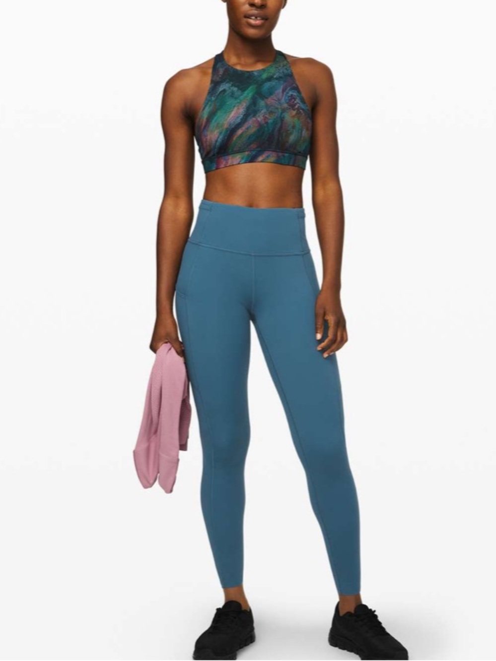 Lululemon Fast and Free High-Rise Tight 28" *Non-Reflective Suede
Petrol Blue 6